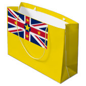 ニウエの国旗 ラージペーパーバッグ (裏面アングル)