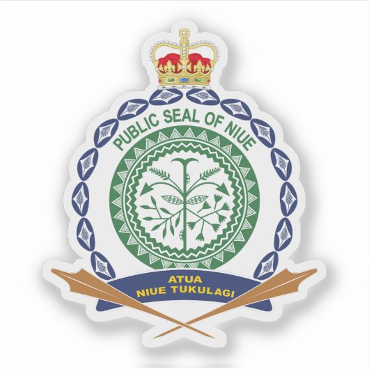 ニウエの紋章 シール (正面)