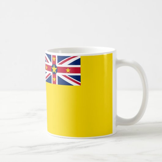 ニウエ国旗セラミックコーヒーマグ コーヒーマグカップ (右)