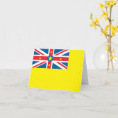 ニウエ国旗 カード (黄色い花)