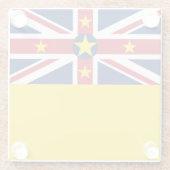 ニウエ国旗 ガラスコースター (裏面)