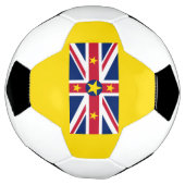 ニウエ国旗 サッカーボール (回転)