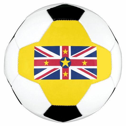 ニウエ国旗 サッカーボール (正面)