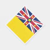 ニウエ国旗 スタンダードランチョンナプキン (角)