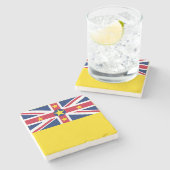 ニウエ国旗 ストーンコースター (横)