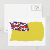 ニウエ国旗 ポストカード (正面/裏面)