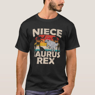 ニエスサウルスレックスおもしろいティラノサウルスVint Tシャツ