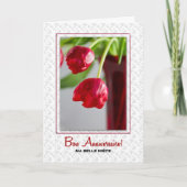 ニエスジョエウアニバーサールフランスの誕生日 カード (正面)