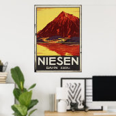 ニエセンバーンヴィンテージ旅行ポスター広告レトロプリント ポスター (ホームオフィス)