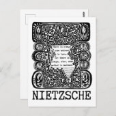 ニエッツェによるMADNESS哲学引用文の方法 ポストカード (正面/裏面)