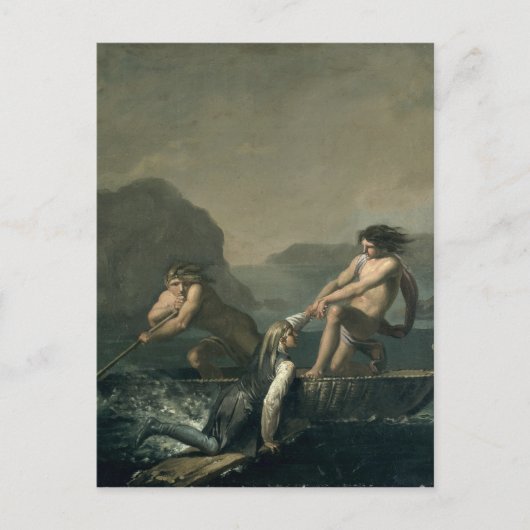 『ニエルス・クリムの地下の旅』のシーン ポストカード (正面)