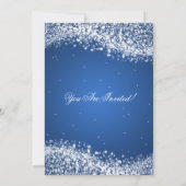 ニエレガントューイヴウェきらめくーブブルー 招待状 (裏面)