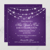ニエレガントューイヴチェきらめくーンパープル 招待状 (正面/裏面)
