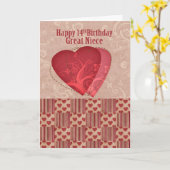 ニエ素晴らしス14誕生日withカントリースタイル カード (黄色い花)