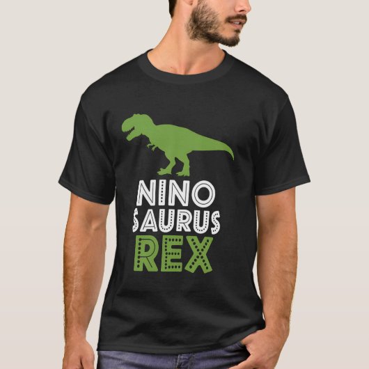 ニオサウルスレックスおもしろいボーイズ Tシャツ (正面)