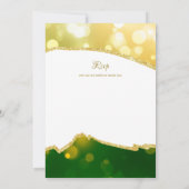 ニカの結婚式の招待 – アゲート金ゴールドイスラムWalimah 招待状 (裏面)