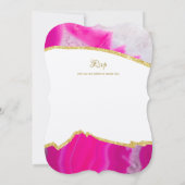 ニカの結婚式の招待 – アゲート金ゴールドイスラムWalimah 招待状 (裏面)