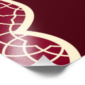 ニカへようこそ – イスラーム結婚のサイン フォトプリント (角)