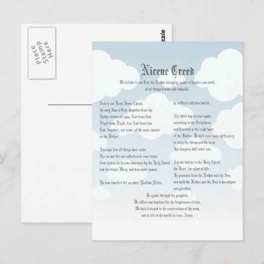 ニカイア信条 ポストカード (正面/裏面)