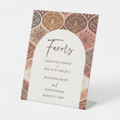 ニカエレガントア語イスラム結婚式の引き出物標識 台座サイン (正面)