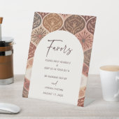 ニカエレガントア語イスラム結婚式の引き出物標識 台座サイン (インサイチュ)