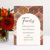 ニカエレガントア語イスラム結婚式の引き出物標識 台座サイン