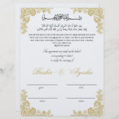 ニカパーソナライズされたーの即時婚姻証明書 (正面/裏面)