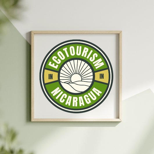 ニカラグアのエコツーリズムスロートラベル ポスター