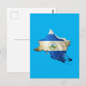 ニカラグアのスタイリストの地図 ポストカード (正面/裏面)