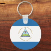 ニカラグアのバンデラ キーホルダー (正面)