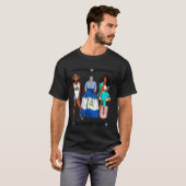 ニカラグアのベスティー 強く勇敢なラティーナ Tシャツ (正面フル)