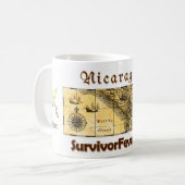 ニカラグアのマグ コーヒーマグカップ (正面左)