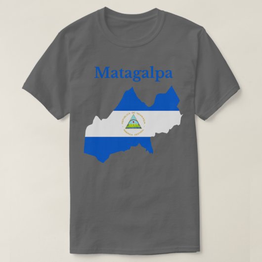 ニカラグアのマタガルパ省 Tシャツ (デザイン正面)