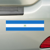 ニカラグアの国旗 バンパーステッカー (車上)