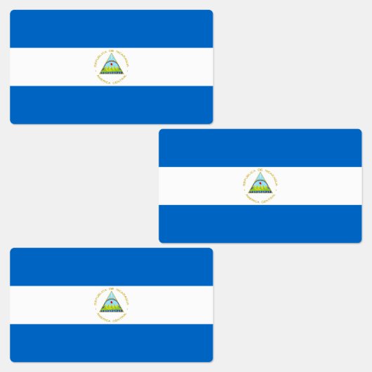 ニカラグアの国旗 ラベル (グループ)