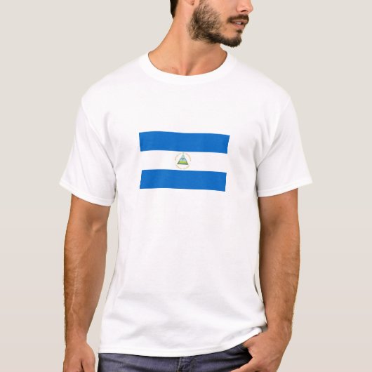 ニカラグアの国旗 Tシャツ (正面)
