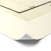 ニカラグアの地図（1873年） ポスター (角)