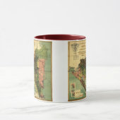 ニカラグアの1898人の役人の地図 マグカップ (中央)
