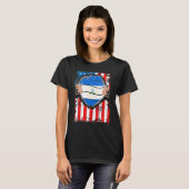 ニカラグアアメリカ人ニカラグア国旗f tシャツ (正面フル)