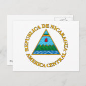 ニカラグアコートオブアームズ ポストカード (正面/裏面)