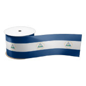 ニカラグアフラグとニカラグア旅行、休日/スポーツ サテンリボン (リール)