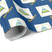 ニカラグアラッピング紙、ニカラグア国旗の愛国者 ラッピングペーパー (ロールコーナー)