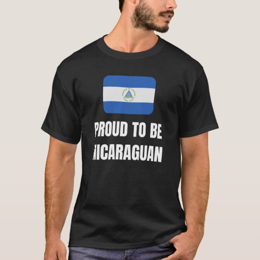 ニカラグア人であることを誇りに思う Tシャツ (正面)