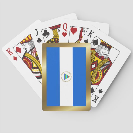 ニカラグア国旗のトランプ トランプ (裏面)