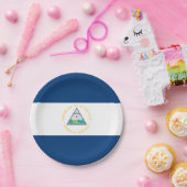 ニカラグア国旗のプレート、パーティー、スポーツ、ニカラグア ペーパープレート (パーティー)