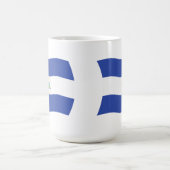 ニカラグア国旗のマグカップ コーヒーマグカップ (中央)