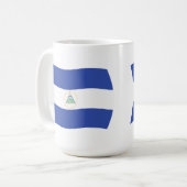 ニカラグア国旗のマグカップ コーヒーマグカップ (正面左)