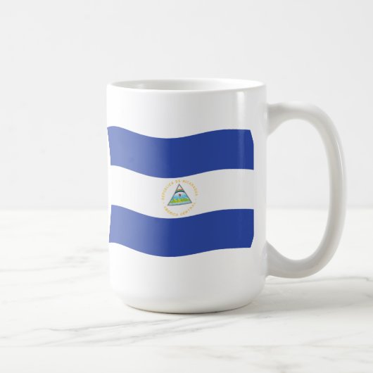ニカラグア国旗のマグカップ コーヒーマグカップ (右)