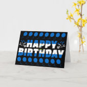 ニカラグア国旗の愛国的誕生日 カード (黄色い花)