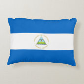 ニカラグア国旗 アクセントクッション (裏面)